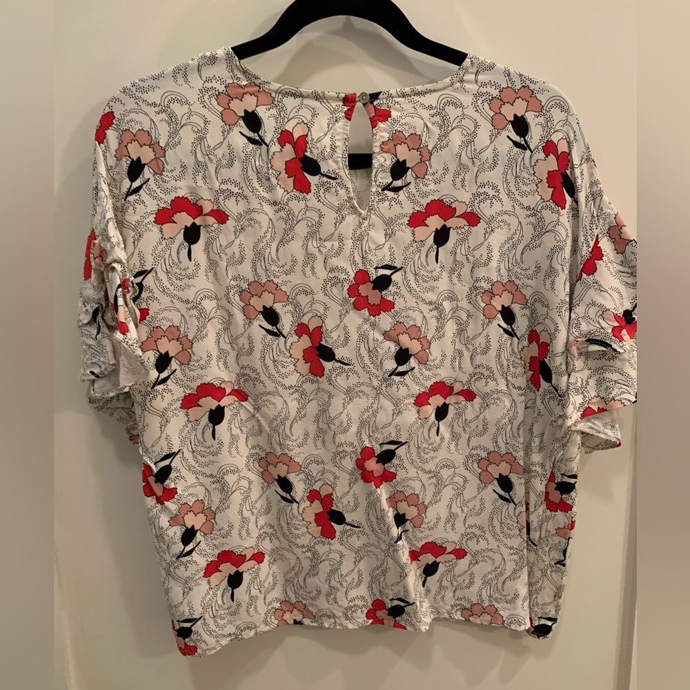 Part Two ruffled sleeve top - Picture 2 of 4